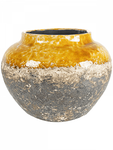 Кашпо Lindy jar ochre 20 см.
