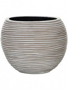 Кашпо Capi "Nature vase ball rib iii ivory" (упаковка 2 шт.)