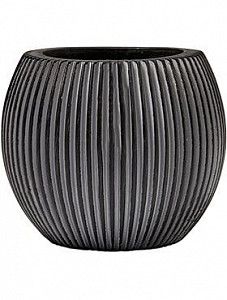 Кашпо Capi "Nature vase ball groove i black" (упаковка 6 шт.)