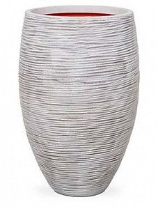 Кашпо Capi "Nature rib nl vase vase elegant iii ivory"