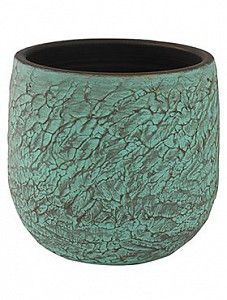 Кашпо Indoor pottery pot evi antiq bronze 32 см.