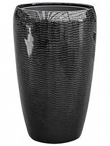 Кашпо Amfi partner snake black (с техническим кашпо) 68 см.