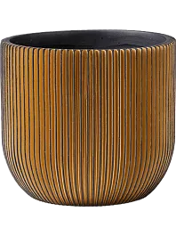 Кашпо Capi nature groove egg planter black gold 7 см. (упаковка 6 шт.)