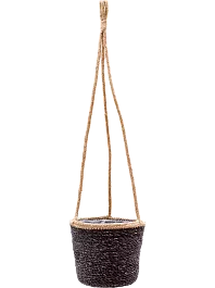Кашпо Indoor pottery hanger igmar grey 14 см. (упаковка 6 шт.)