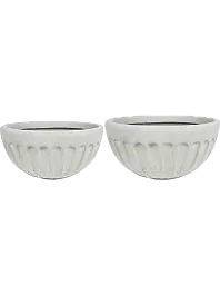 Кашпо Duncan bowl ivory (3 набора по 2 кашпо)
