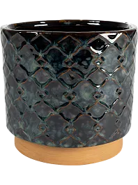 Кашпо Mees pot vintage black 7 см. (упаковка 36 шт.)