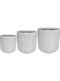 Кашпо Duncan pot ivory (3 набора по 3 кашпо)