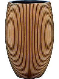 Кашпо Capi nature groove vase elegant deluxe black gold
