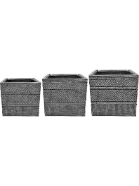 Кашпо Andes pot anthracite (3 набора по 3 кашпо)