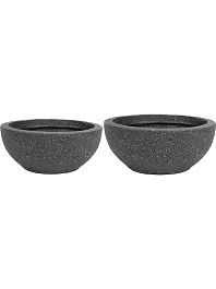 Кашпо Jack bowl black (2 набора по 2 кашпо)