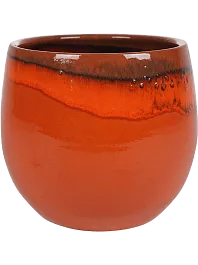 Кашпо Charlotte pot orange 26 см.