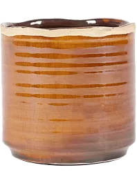 Кашпо Jordy pot caramel 13 см. (упаковка 8 шт.)