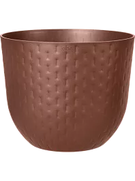 Кашпо Fuente grains round rusty brown 31,4 см. (упаковка 3 шт.)