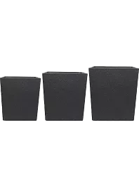 Кашпо Ivo divider black  (2 набора по 3 кашпо)
