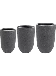 Кашпо Jack vase black (2 набора по 3 кашпо)